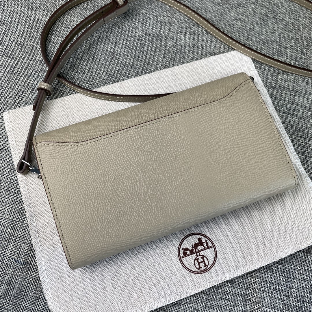 Hermès Constance Grey Long Wallet - Image 5
