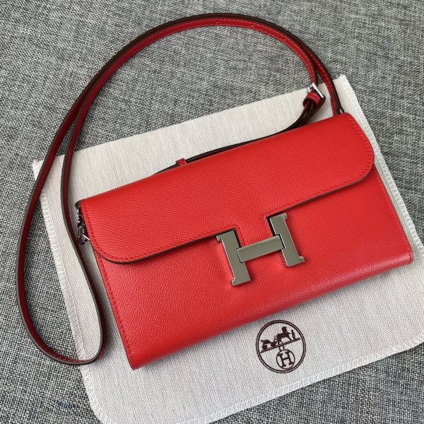 Hermès Constance Red Long Wallet