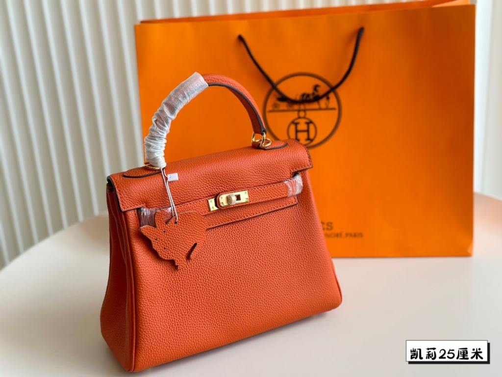 Hermès Kelly 25cm Leather Top Handle Bag