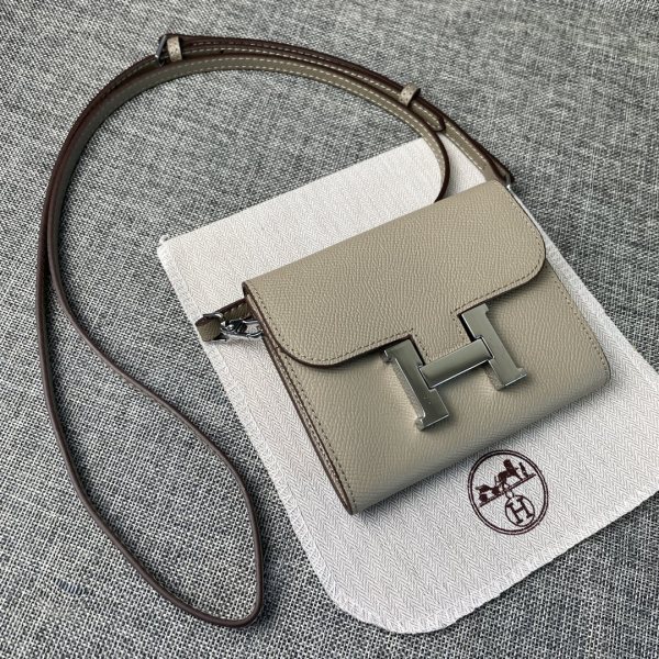 Hermès Constance 13cm Mini Shoulder Grey Bag