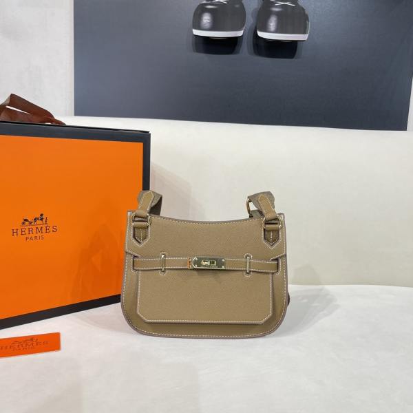 Hermès Jypsiere Mini Taupe Handbag