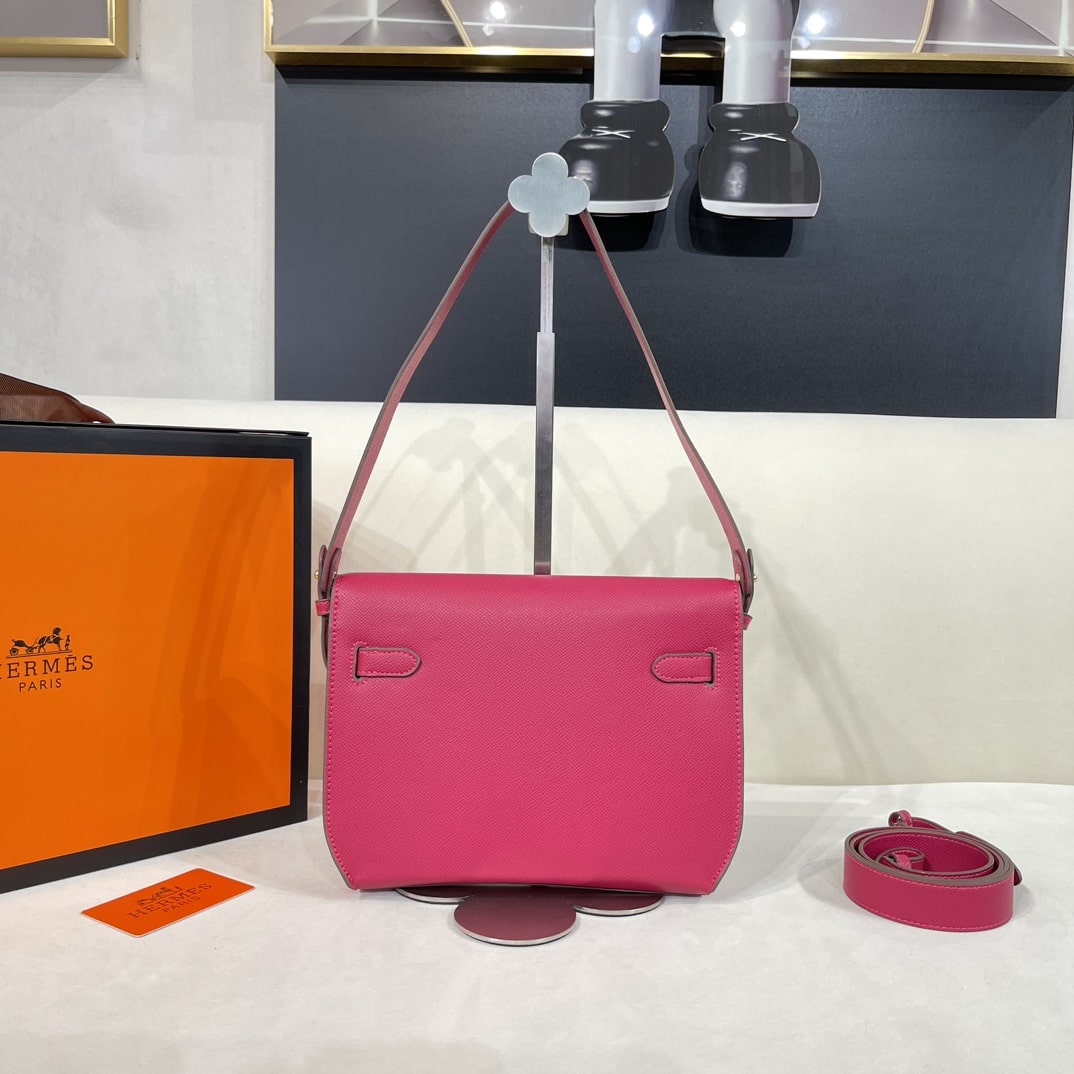 Hermès Kelly Depeches 25cm Pink Bag - Image 5