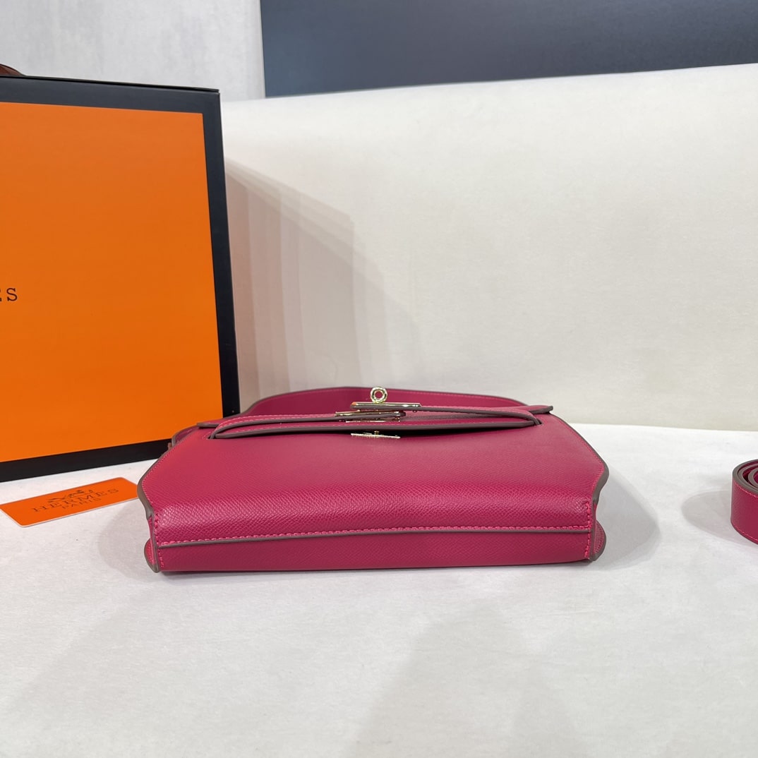 Hermès Kelly Depeches 25cm Pink Bag - Image 4
