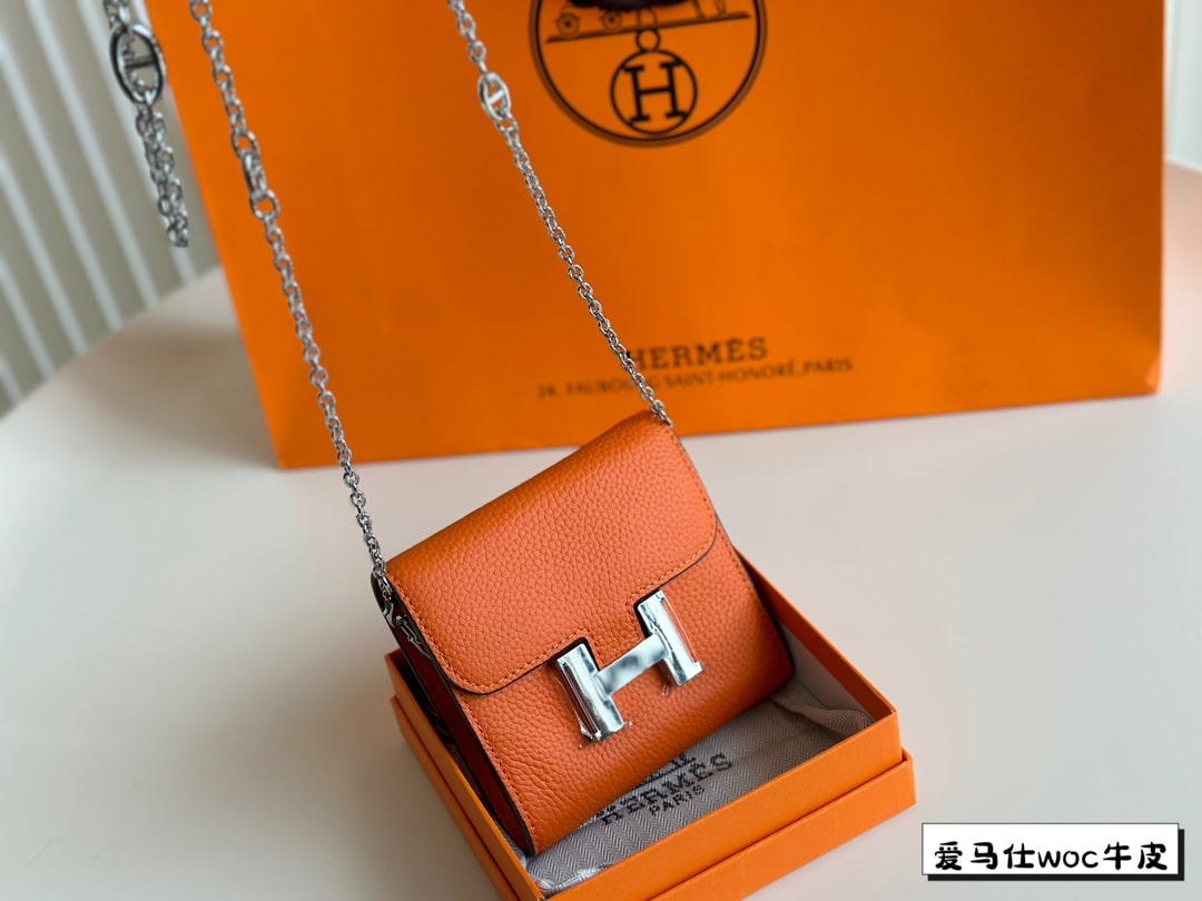 Hermès Constance Mini WOC Leather Brown Bag - Image 2
