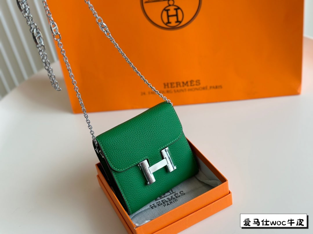 Hermès Constance Mini WOC Leather Brown Bag - Image 6