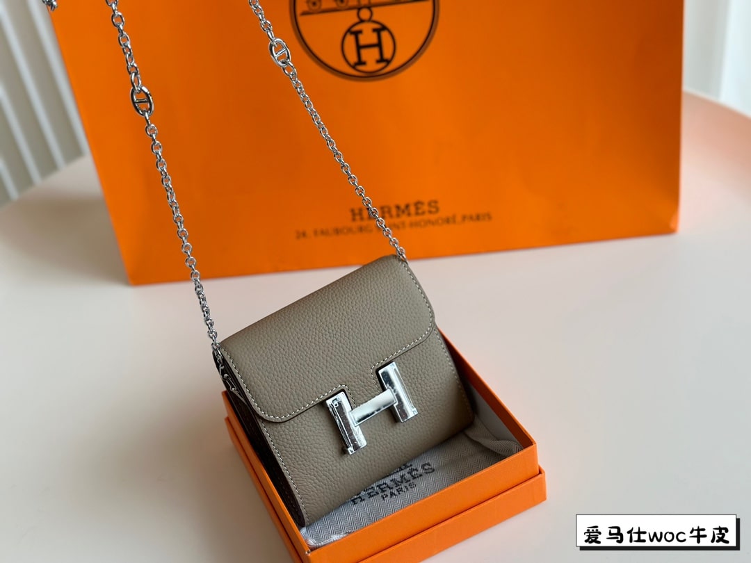 Hermès Constance Mini WOC Leather Brown Bag - Image 3