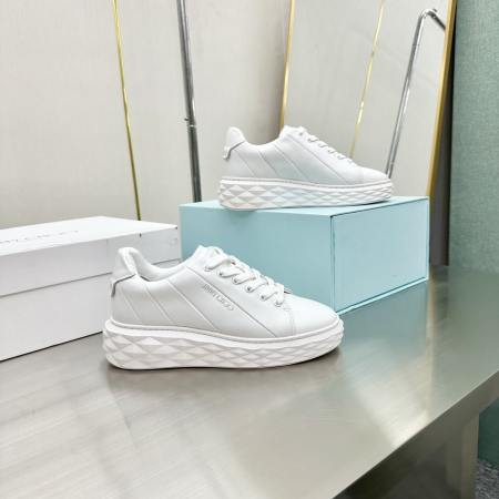 Jimmy Choo Women's Designer Chunky White Sneakers