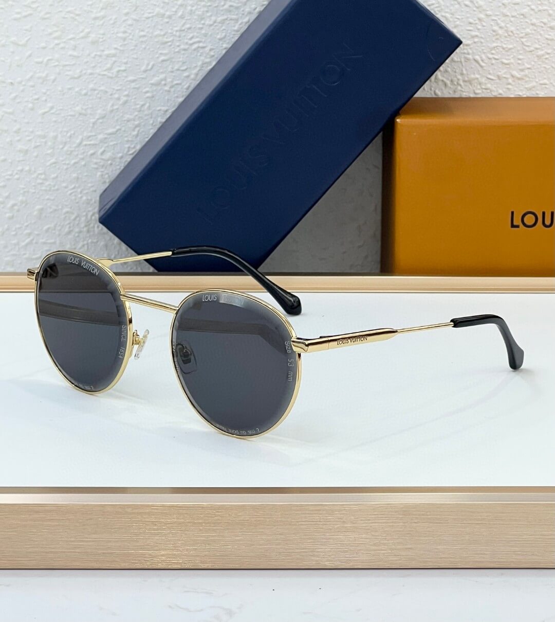 Louis Vuitton 1.1 Millionaires Round Sunglasses – Black & Gold - Image 8