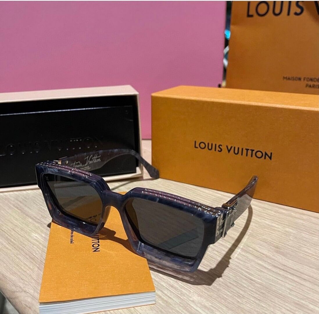 Louis Vuitton 1.1 Millionaires Sunglasses - Marbled Grey & Blue
