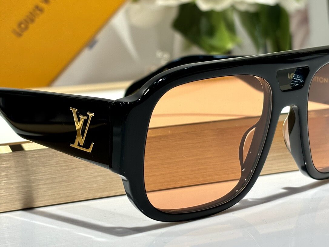 Louis Vuitton LV Clash Pilot Square Sunglasses In Monogram Design - Image 9