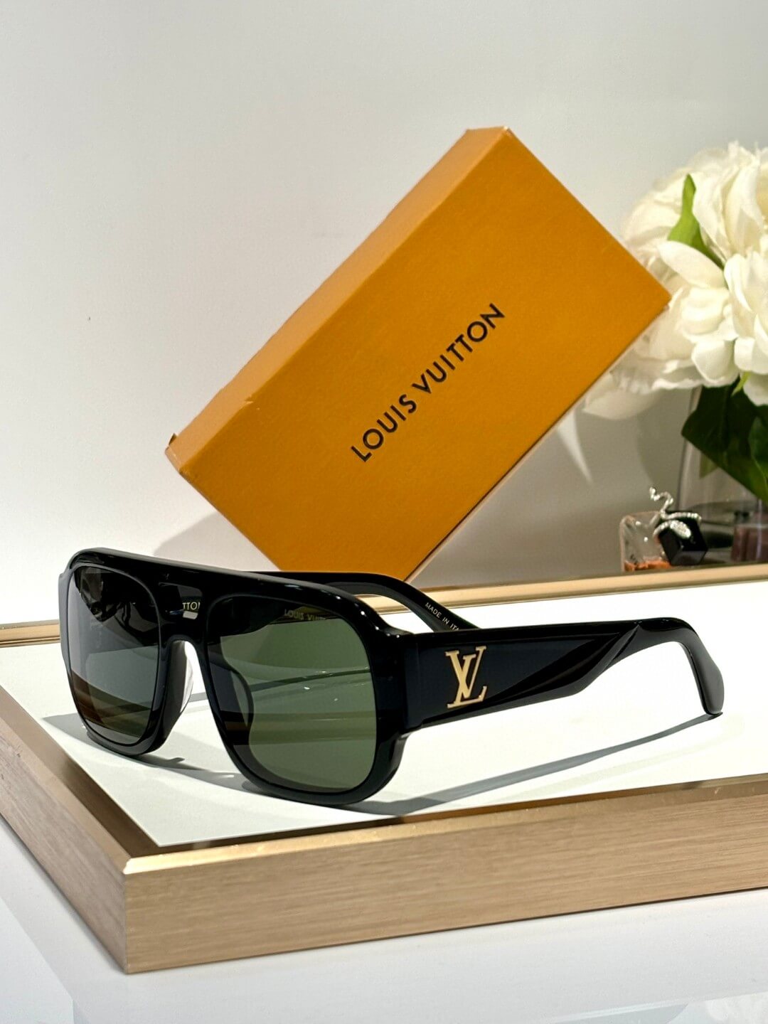 Louis Vuitton LV Clash Pilot Square Sunglasses In Monogram Design