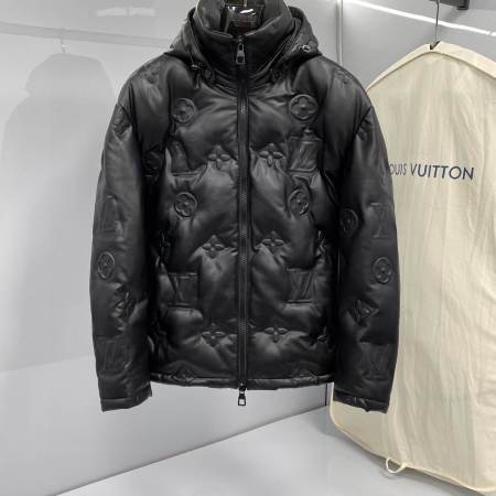 Louis Vuitton Monogram Flower Down Jacket - Black