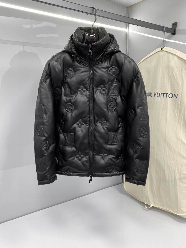 Louis Vuitton Monogram Flower Down Jacket - Black