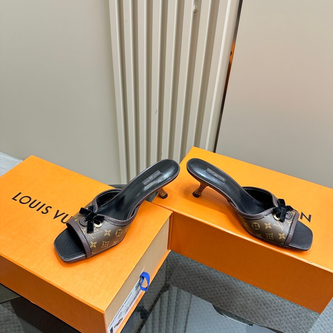 Louis Vuitton Neo Revival Mule - Monogram Empreinte Leather with Bow - Image 2