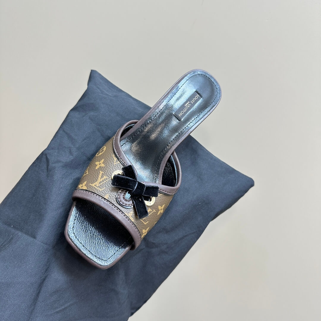 Louis Vuitton Neo Revival Mule - Monogram Empreinte Leather with Bow - Image 7