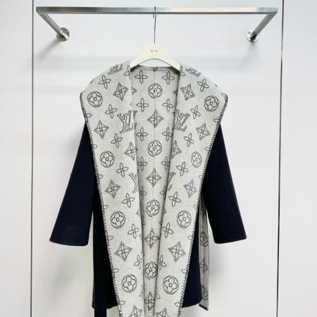 Louis Vuitton Reversible Mahina Monogram Long Coat – Black/Grey