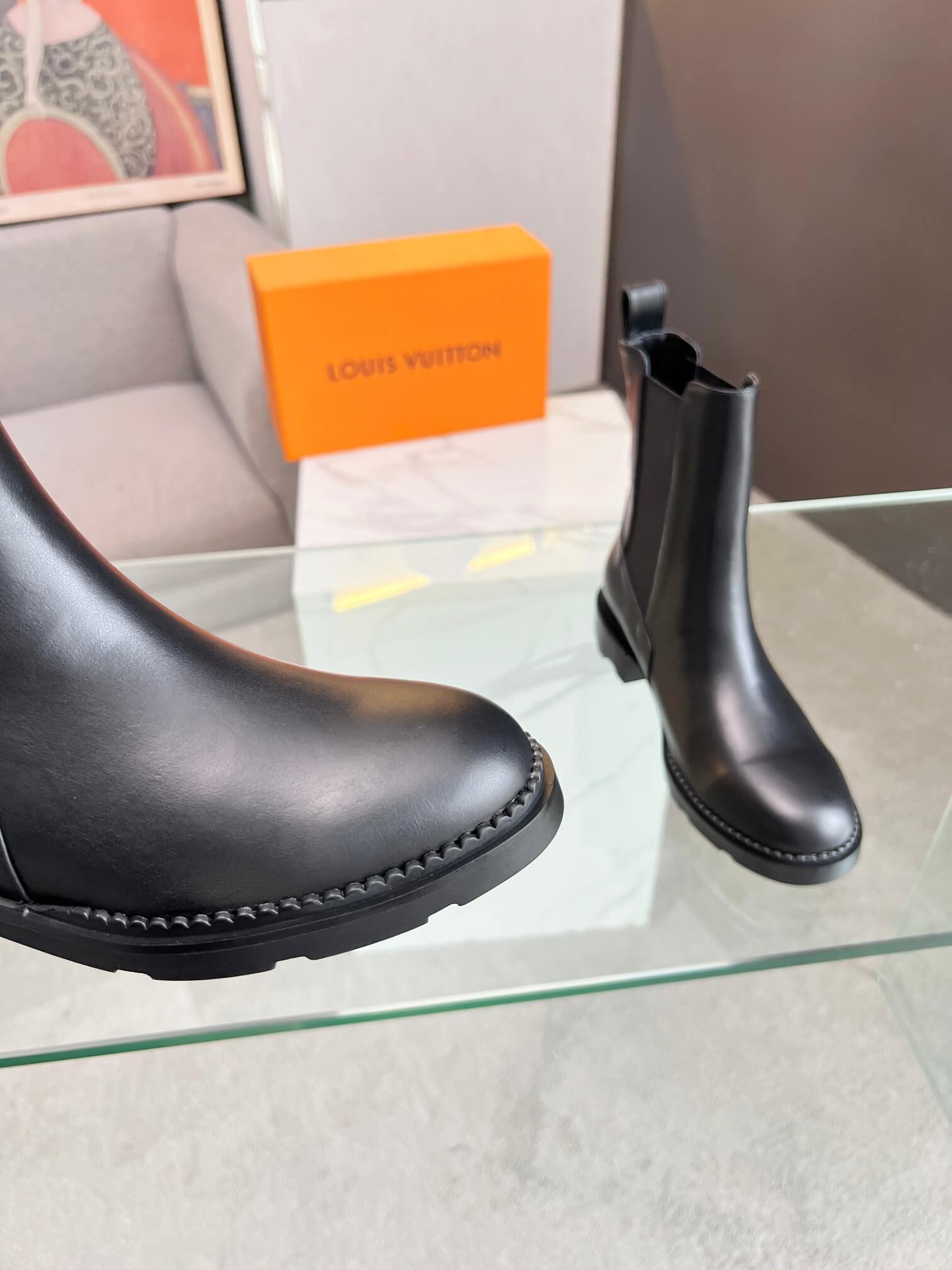 Louis Vuitton Silhouette Ankle Boot in Black – Bold Elegance for Every Step - Image 6