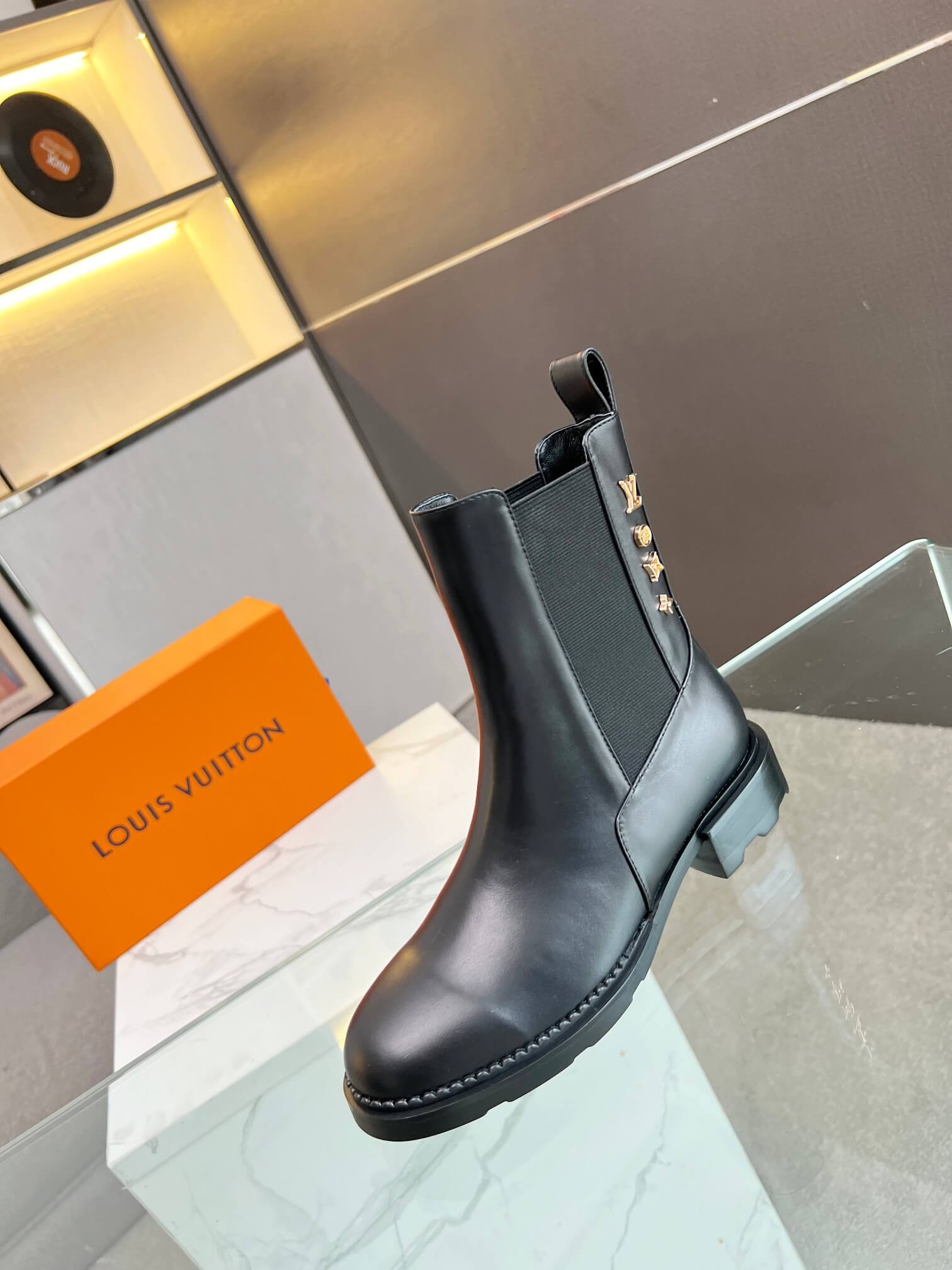 Louis Vuitton Silhouette Ankle Boot in Black – Bold Elegance for Every Step - Image 7