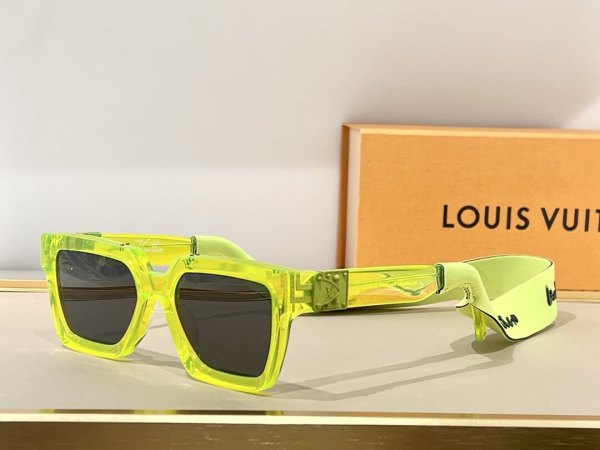 Louis Vuitton × Virgil Abloh Neon 2054 1.1 Millionaires Sunglasses - Neon Yellow