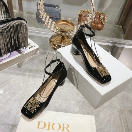 Miss Dior Black Patent Leather Pumps