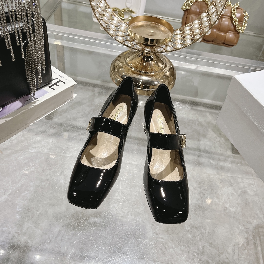 Miss Dior Mary Jane Black Patent Pumps - Image 2
