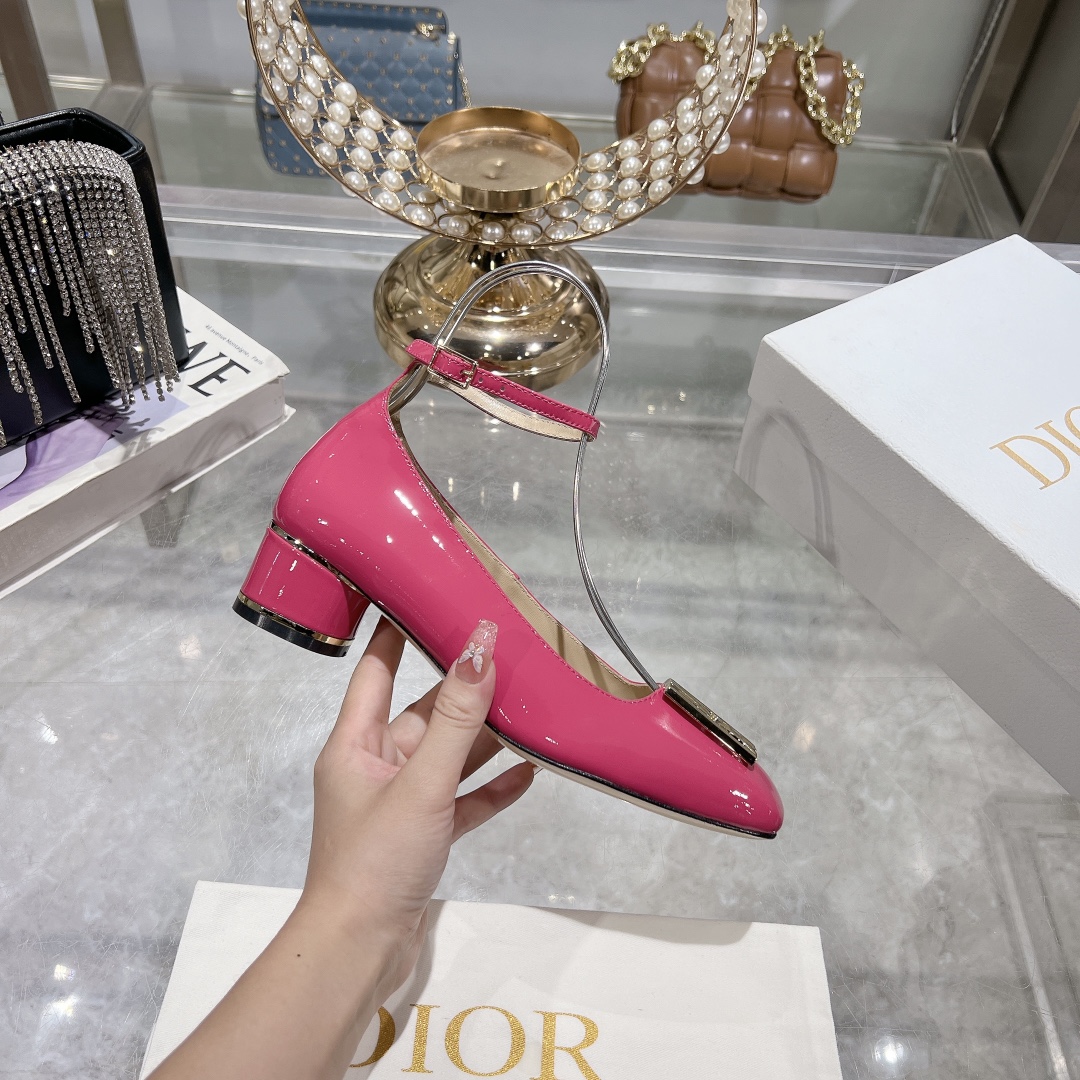 Miss Dior Mary Jane Pink Patent Calfskin Pumps - Image 6