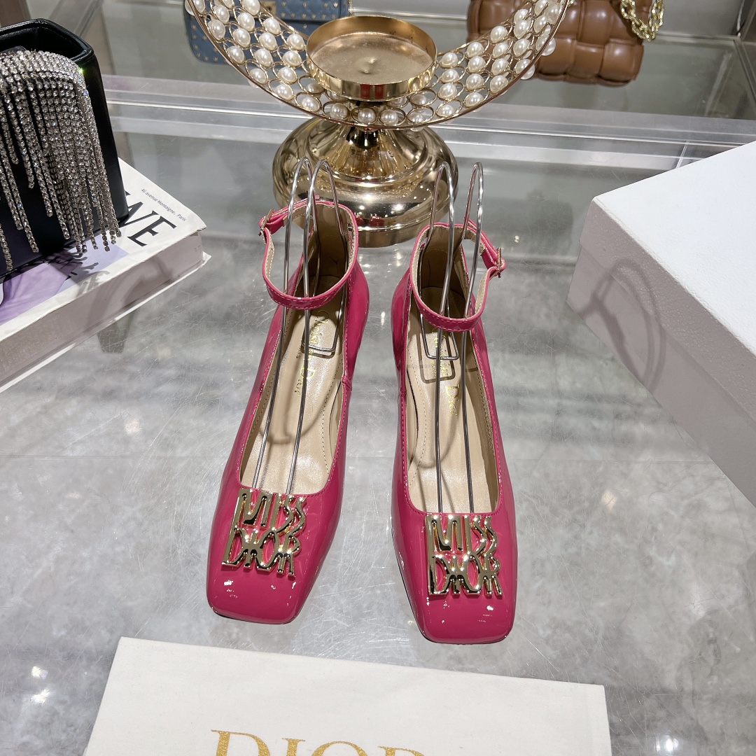 Miss Dior Mary Jane Pink Patent Calfskin Pumps - Image 2