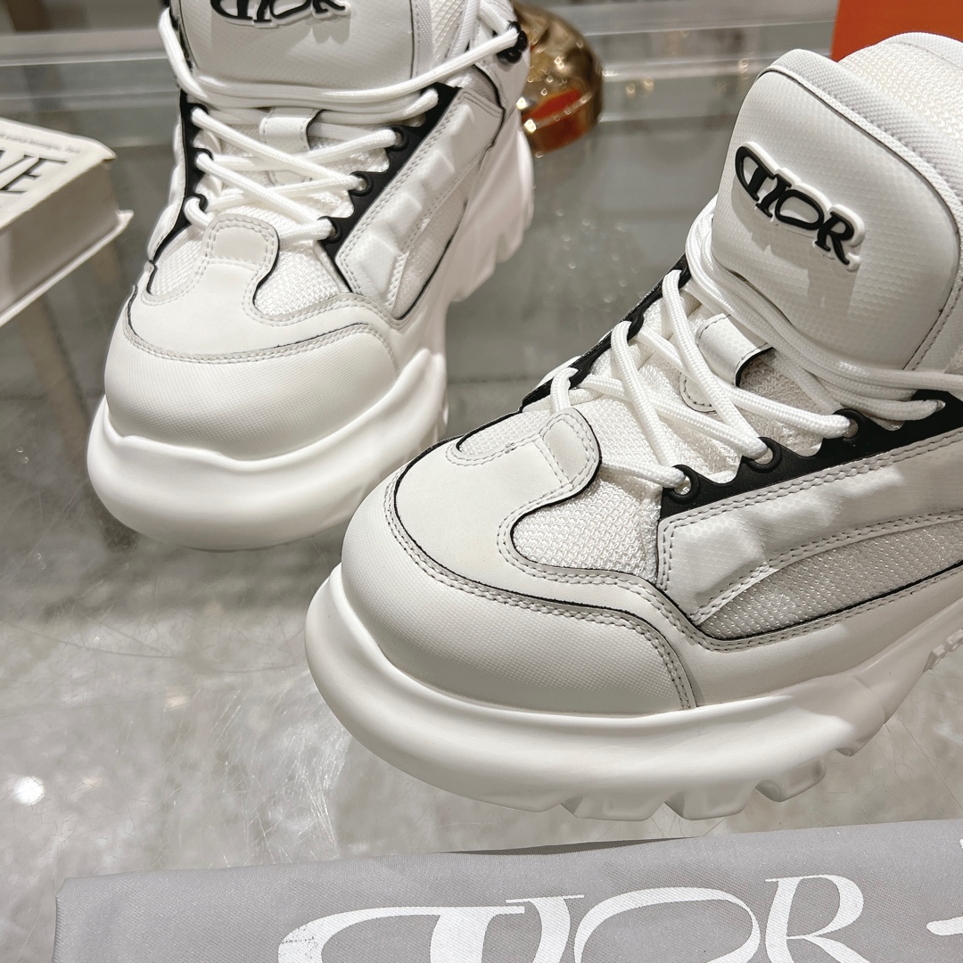 Dior x Lewis Hamilton Snow Derby White Sneaker - Image 4