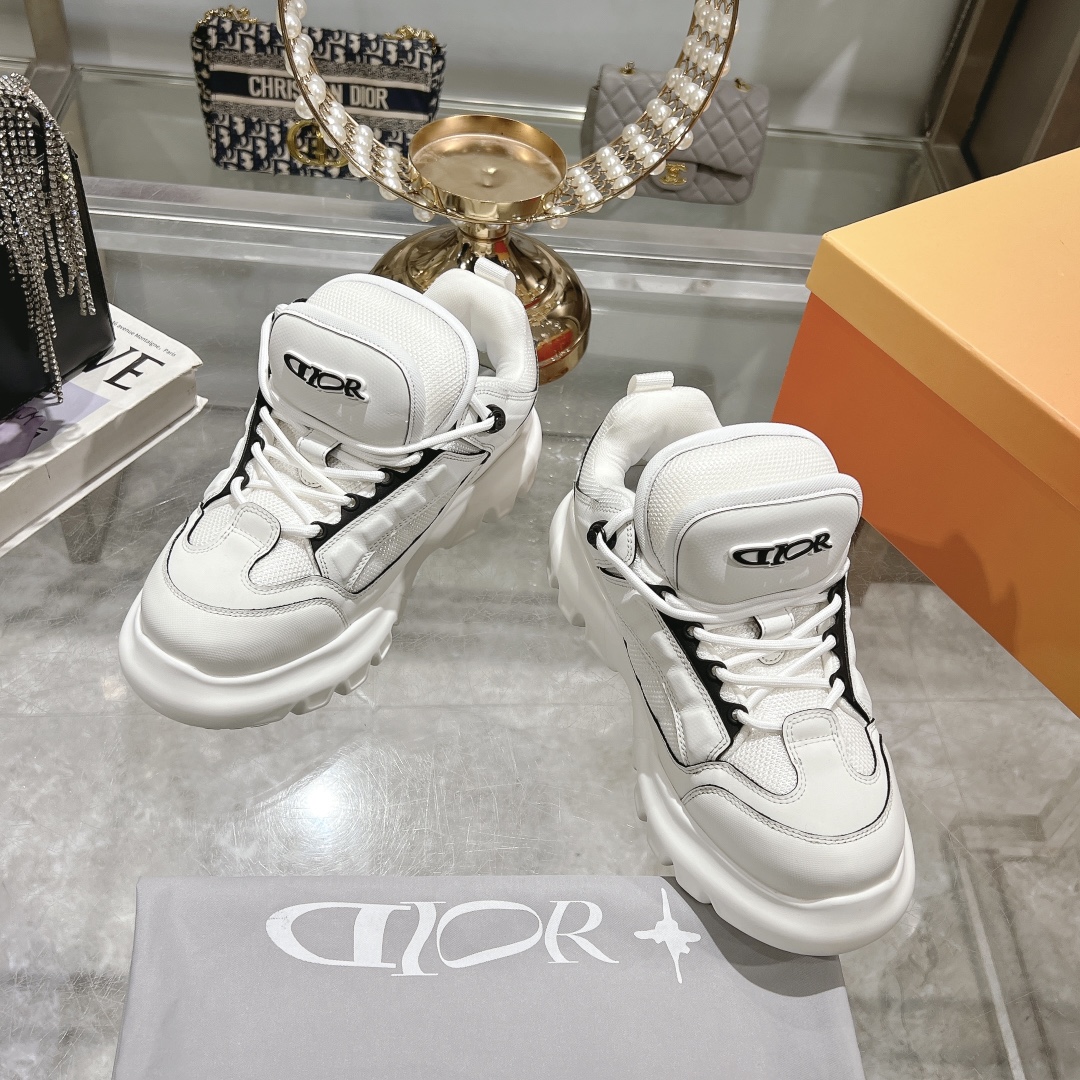 Dior x Lewis Hamilton Snow Derby White Sneaker - Image 9