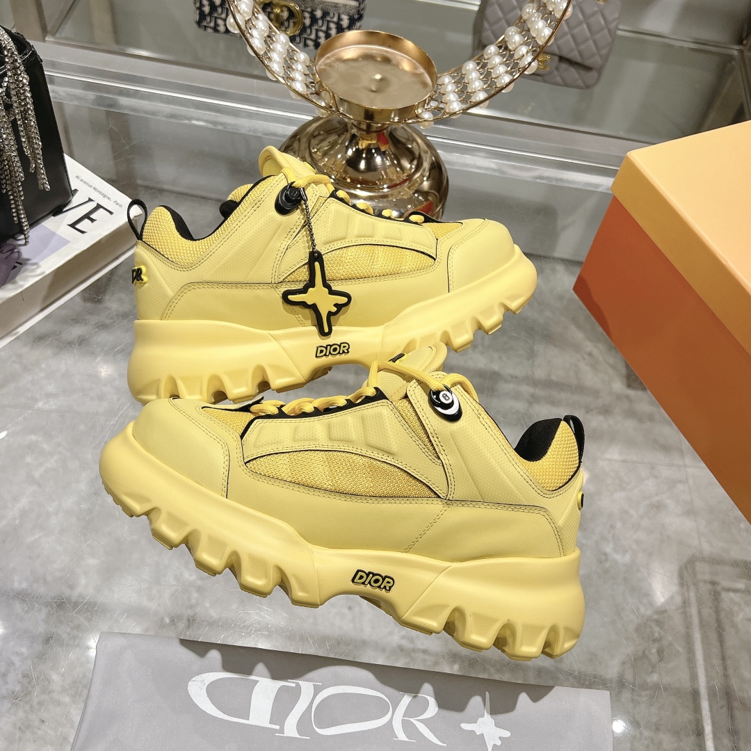 Dior x Lewis Hamilton Snow Derby Yellow Sneaker