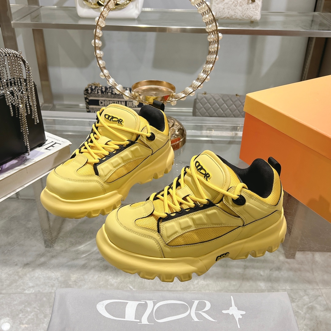 Dior x Lewis Hamilton Snow Derby Yellow Sneaker - Image 6