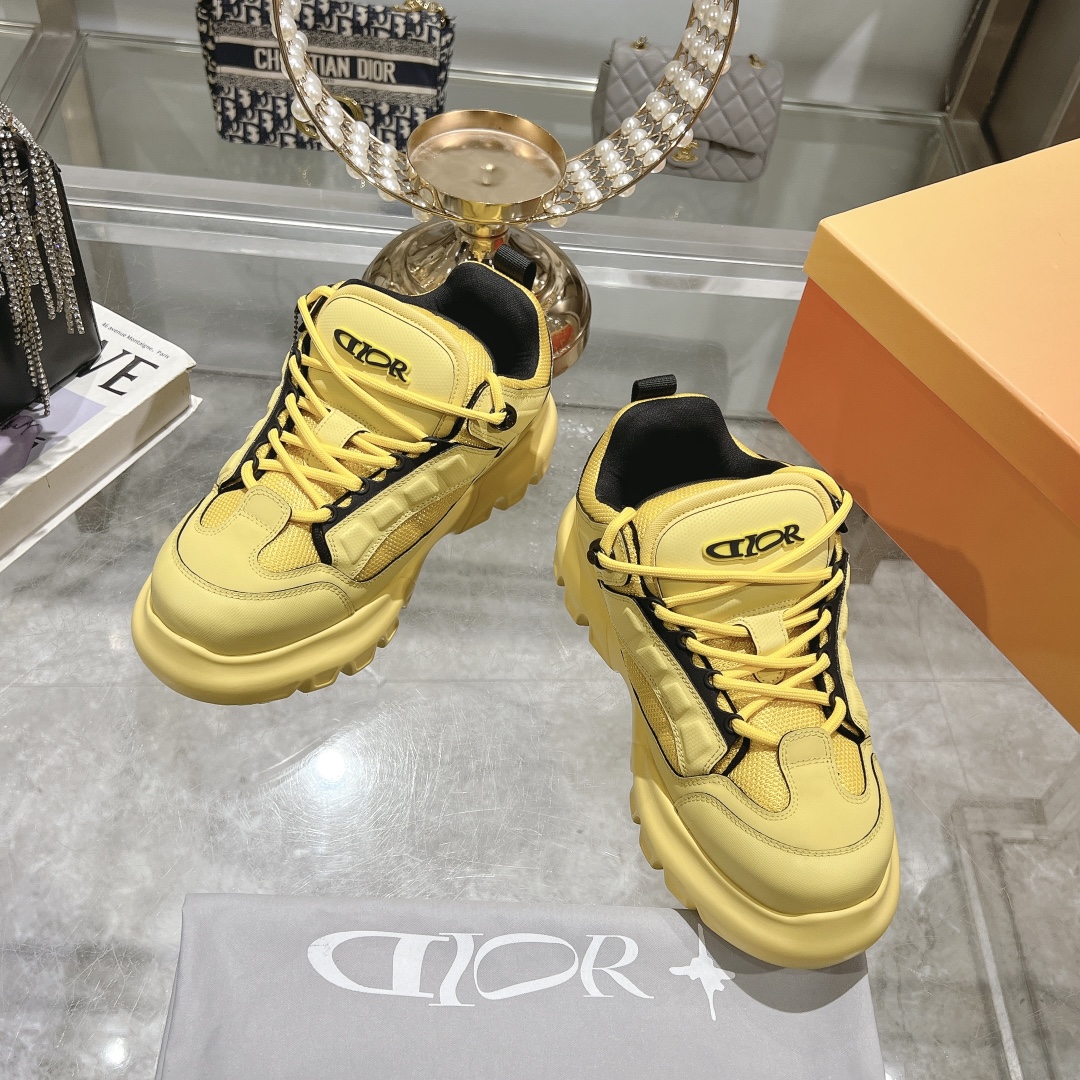 Dior x Lewis Hamilton Snow Derby Yellow Sneaker - Image 8