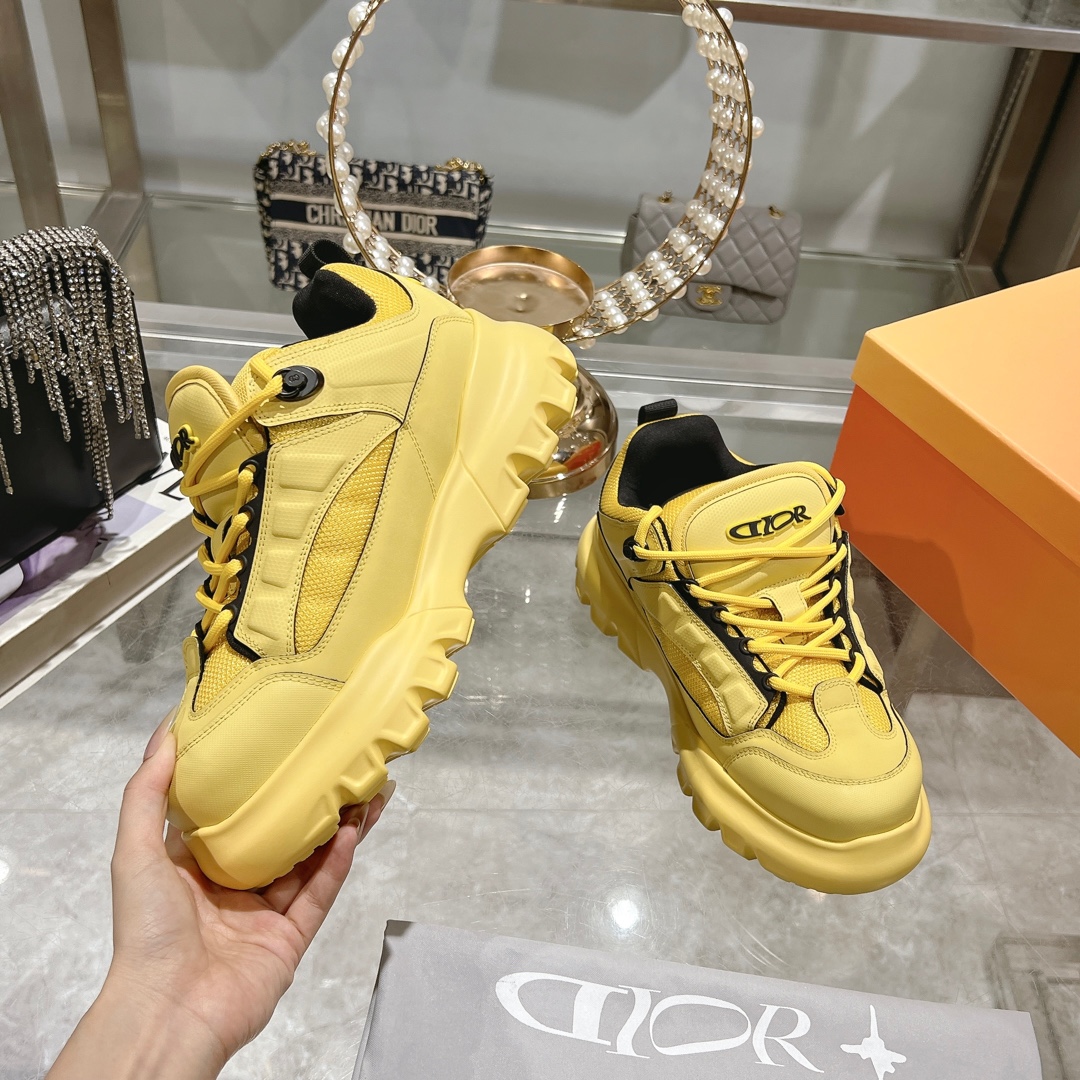 Dior x Lewis Hamilton Snow Derby Yellow Sneaker - Image 9