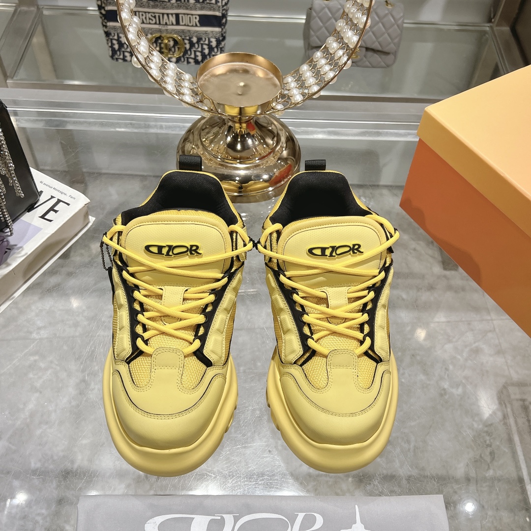 Dior x Lewis Hamilton Snow Derby Yellow Sneaker - Image 10