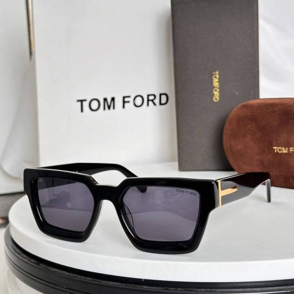 Tom Ford Silvano-02 T-Logo Rectangle Sunglasses for Men