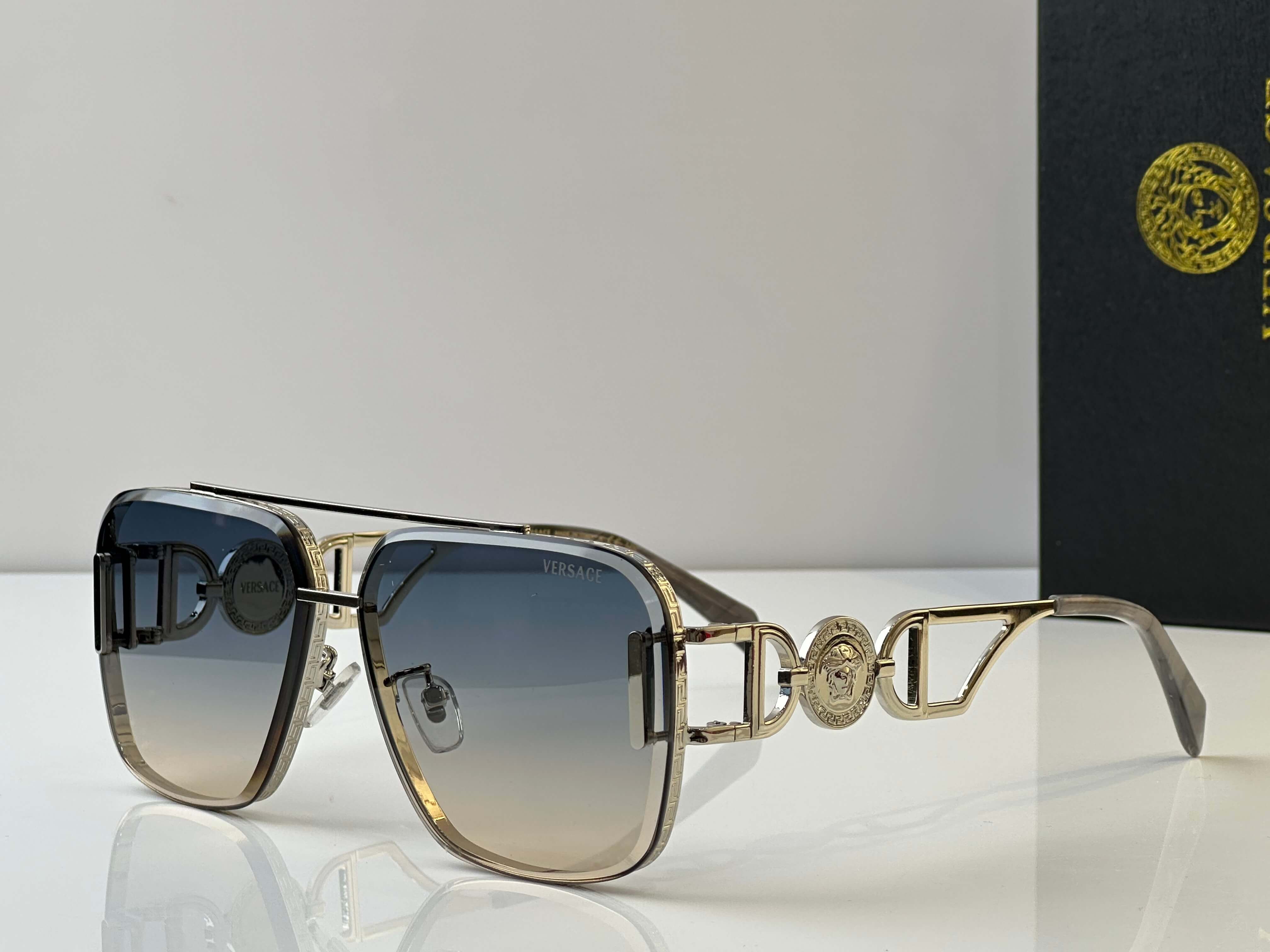 Versace Medusa Aviator Sunglasses - Image 2