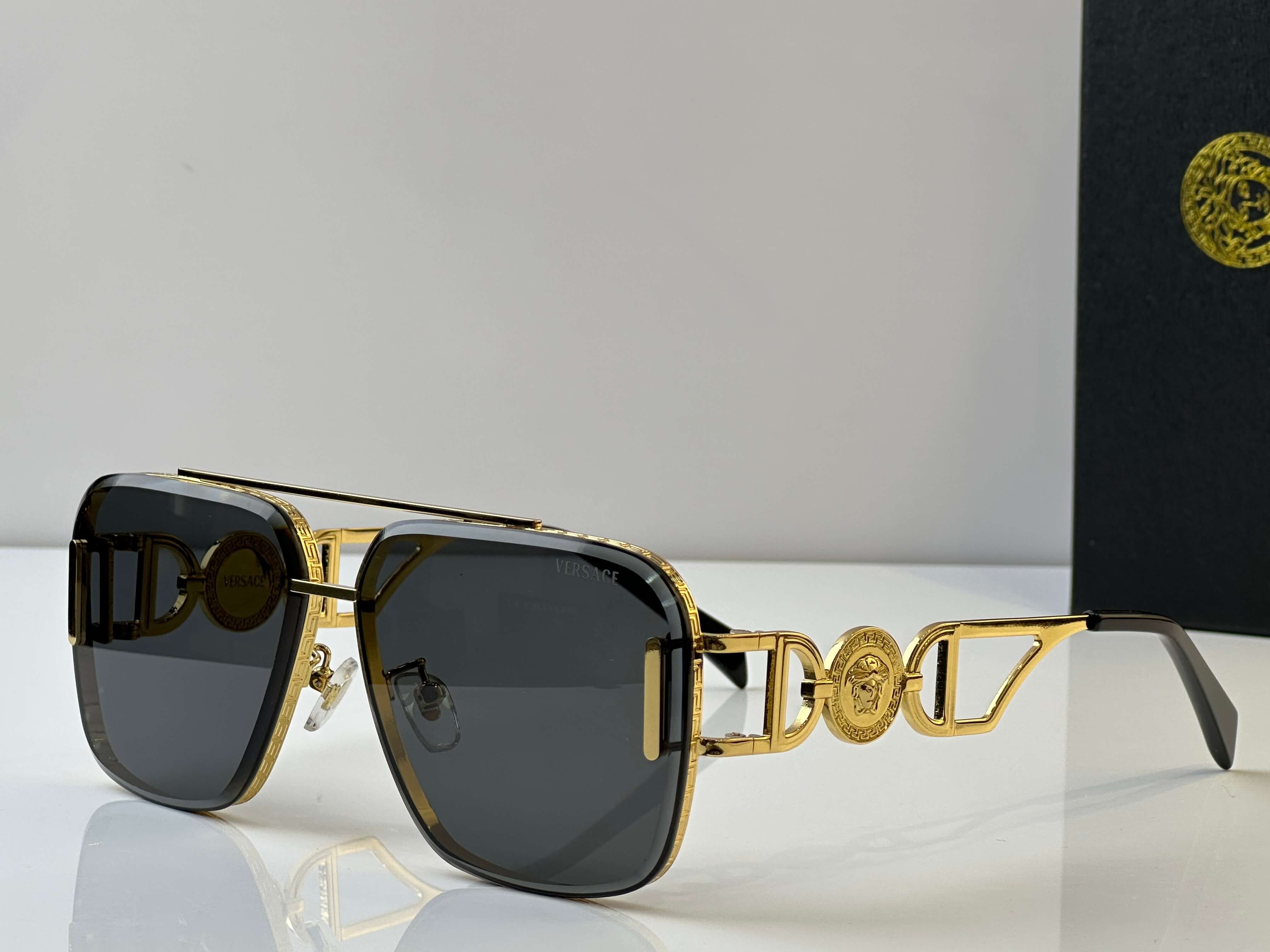 Versace Medusa Aviator Sunglasses - Image 10