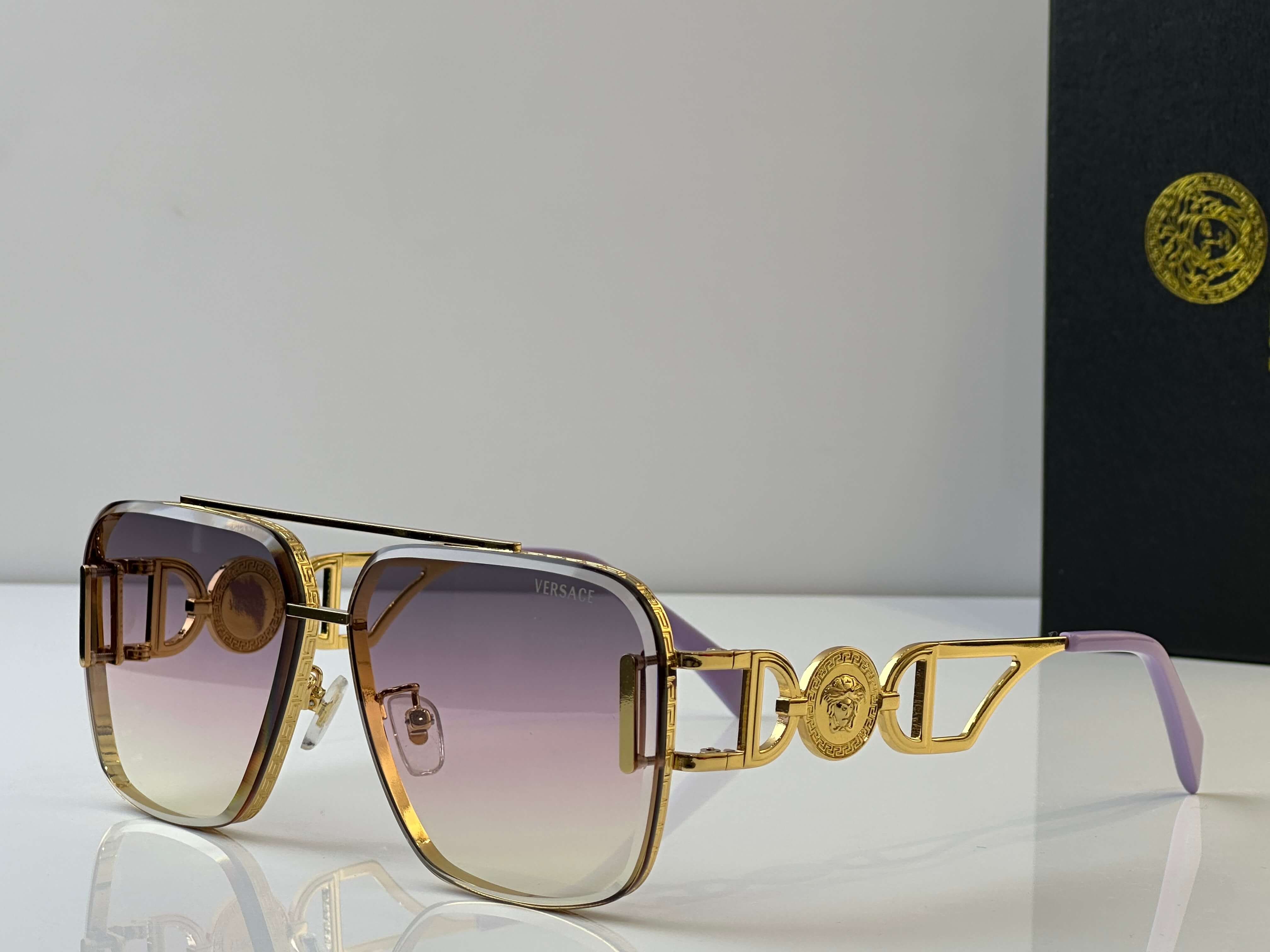 Versace Medusa Aviator Sunglasses - Image 6