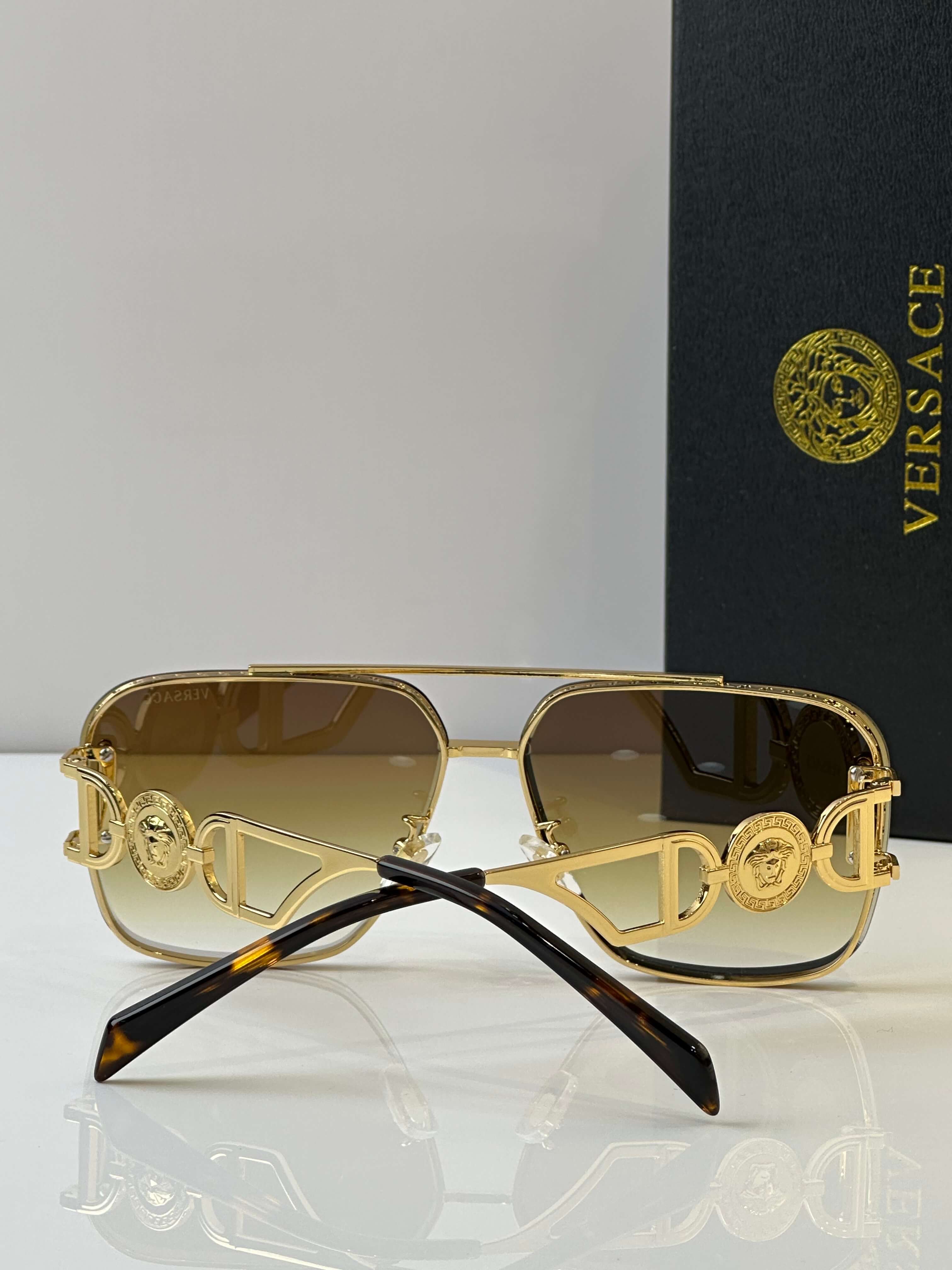 Versace Medusa Aviator Sunglasses - Image 5