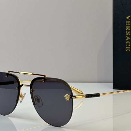 Versace Medusa Glam Pilot-Frame Sunglasses