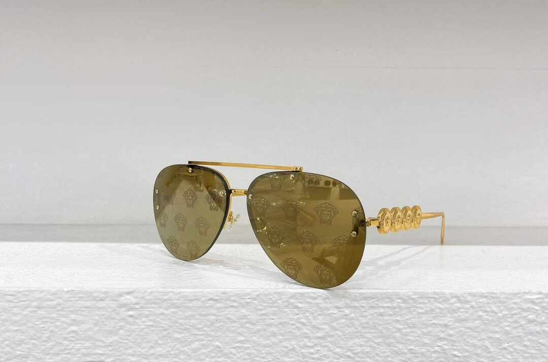 Versace VE2250 Women’s Sunglasses – Gold Luxe Elegance - Image 4