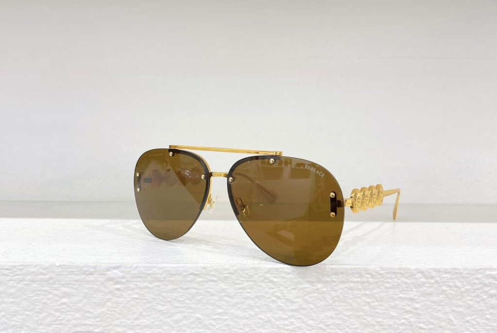 Versace VE2250 Women’s Sunglasses – Gold Luxe Elegance