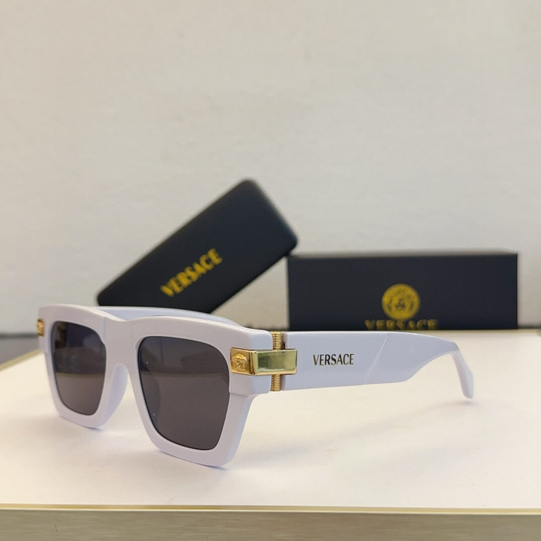 Versace VE4416U Men's Square Sunglasses - White, Black, Gray, Green - Image 10