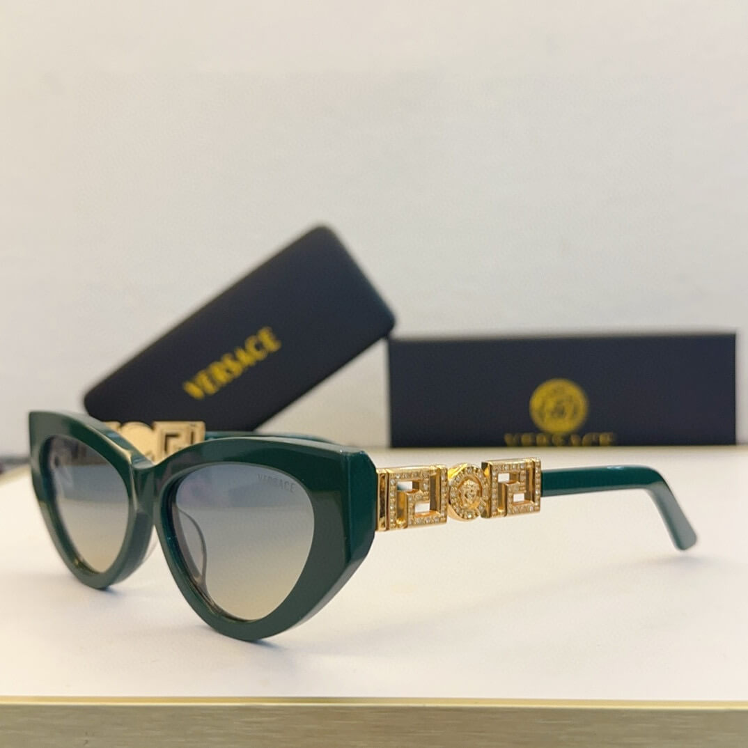 Versace VE4437B Cat-Eye Sunglasses - Black, Red, Green, Pink, White, Tortoise - Image 7