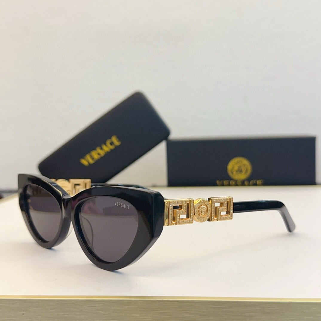 Versace VE4437B Cat-Eye Sunglasses - Black, Red, Green, Pink, White, Tortoise - Image 8