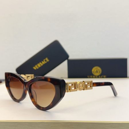 Versace VE4437B Cat-Eye Sunglasses - Black, Red, Green, Pink, White, Tortoise