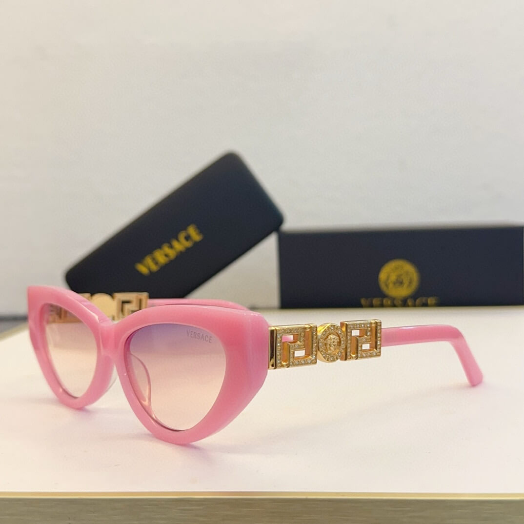 Versace VE4437B Cat-Eye Sunglasses - Black, Red, Green, Pink, White, Tortoise - Image 3