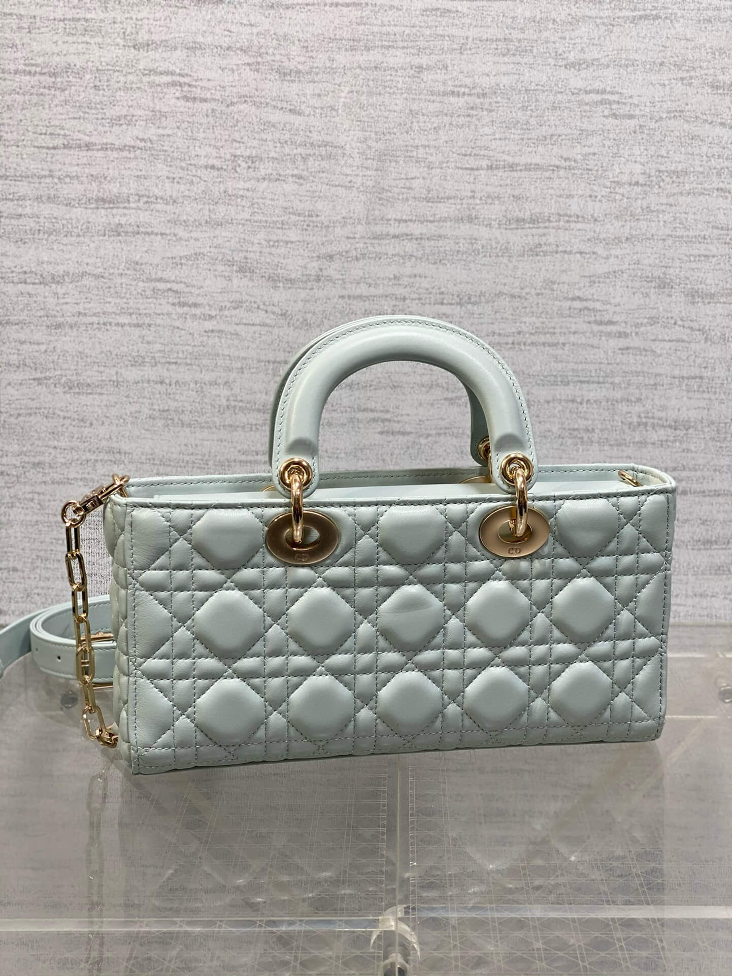Dior Blue Lady D-Joy Cloud Leather Bag - Image 3