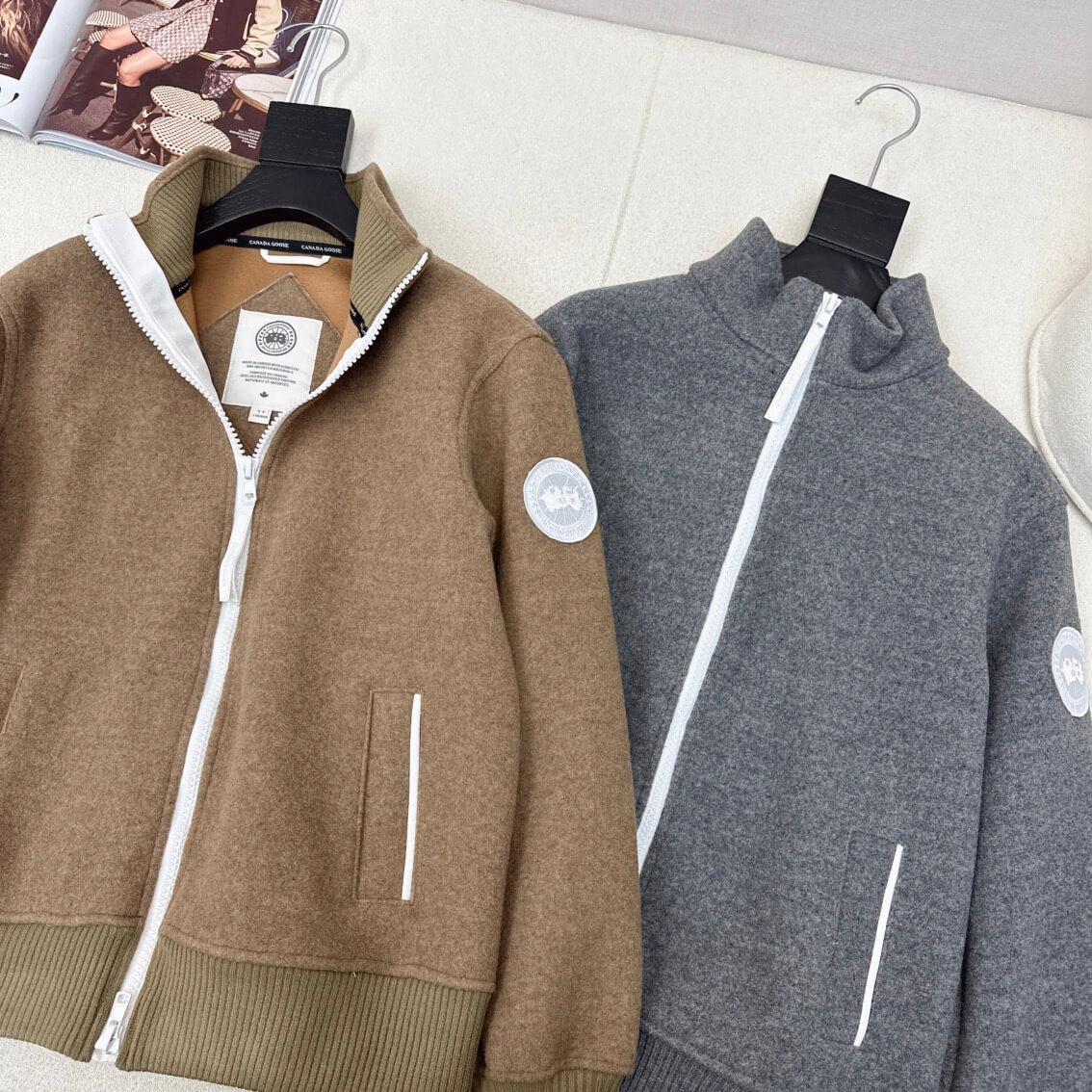 Canada Goose Kind Fleece Lawson Jacket in Brown - Image 8