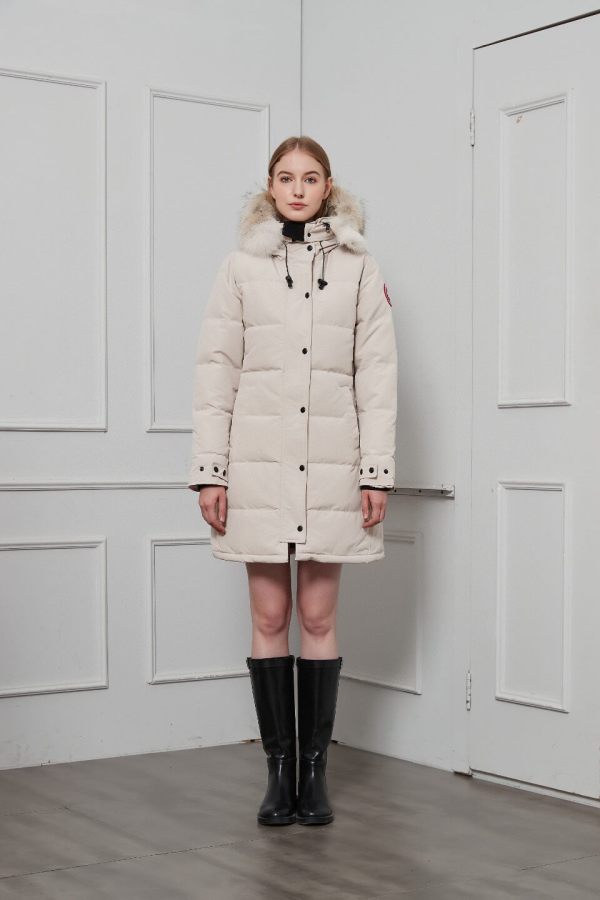 Canada Goose Women's Shelburne Parka Jacket in Cream